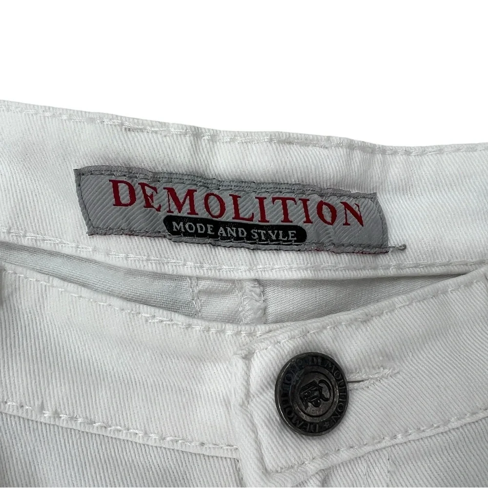 Demolition Men's Relaxed Fit Jeans - White in size 36 Waist 28.5 Inseam Reg Rise